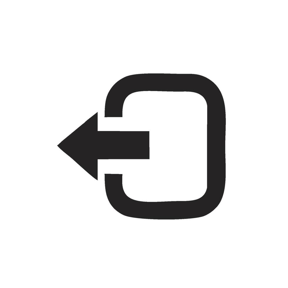 a black and white logo of an arrow pointing to the right vector