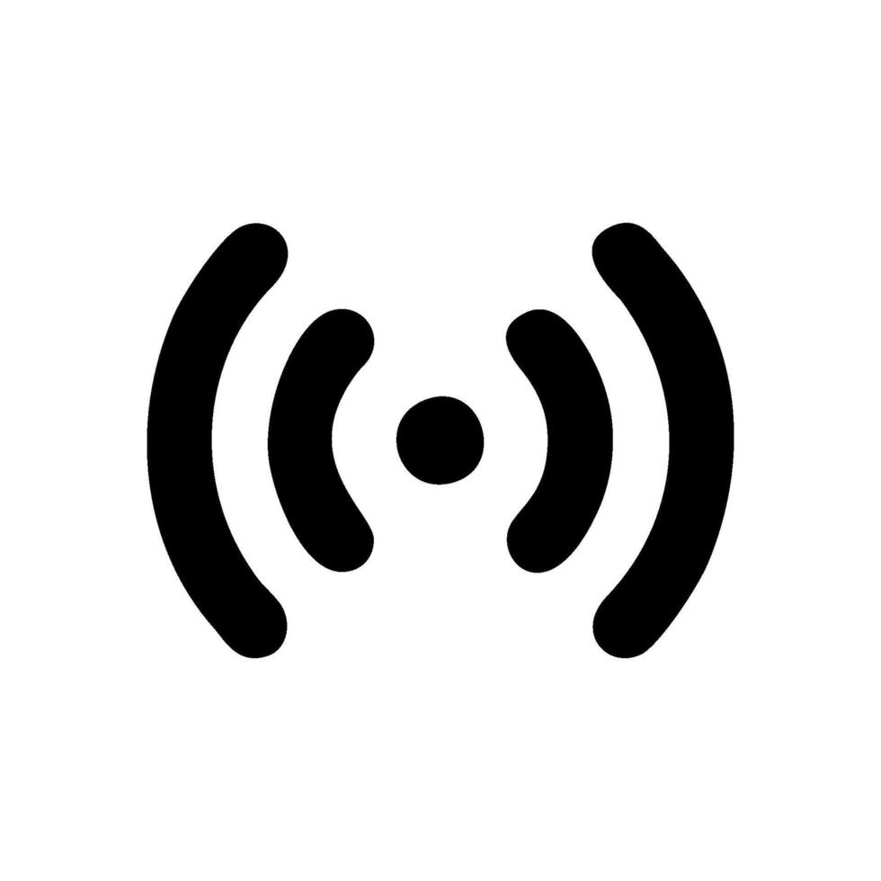 a black and white image of a wifi symbol vector