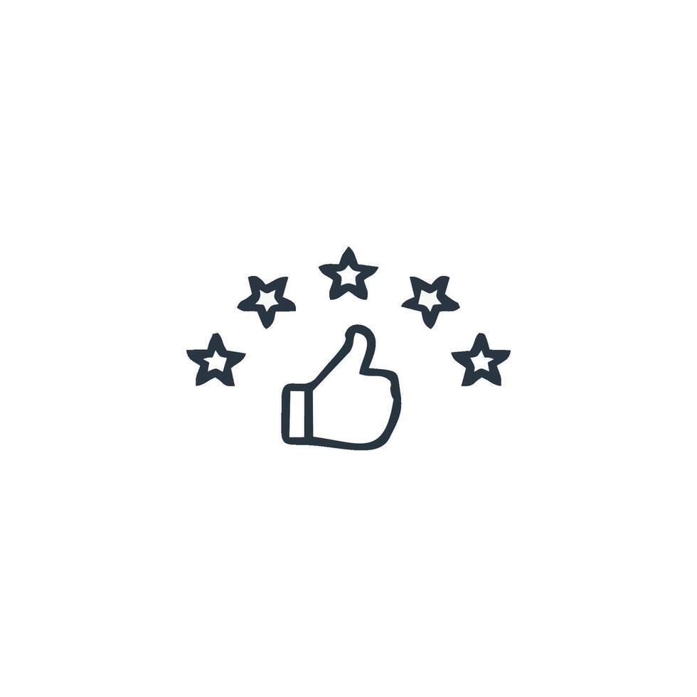 a thumbs up icon on a white background vector