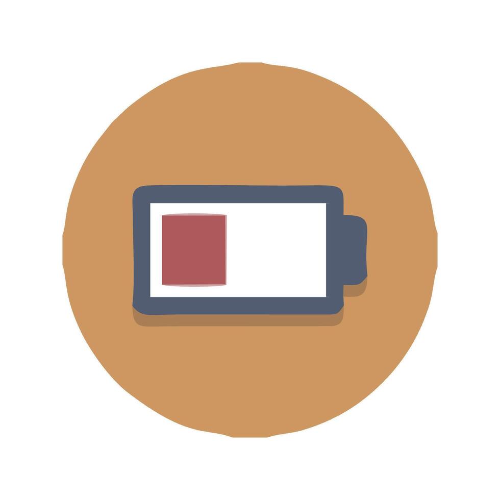 a battery icon on a white background vector
