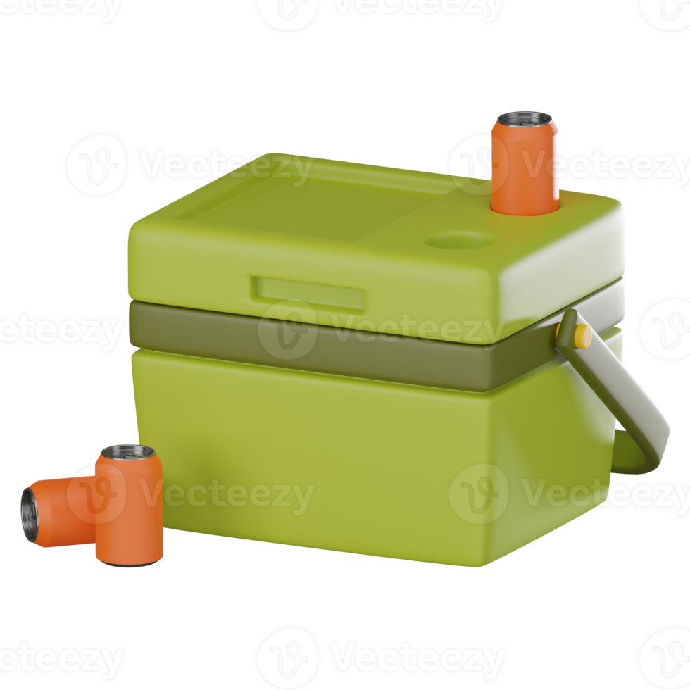 Ice Box, Perfect for Frozen Storage Concepts. 3D Render png