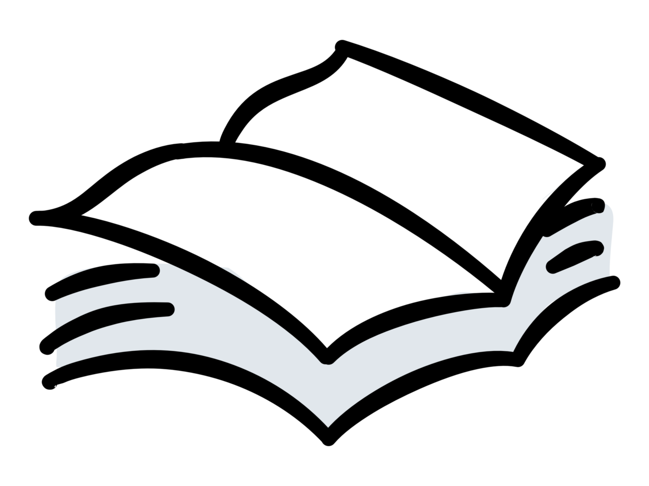 White open book icon png