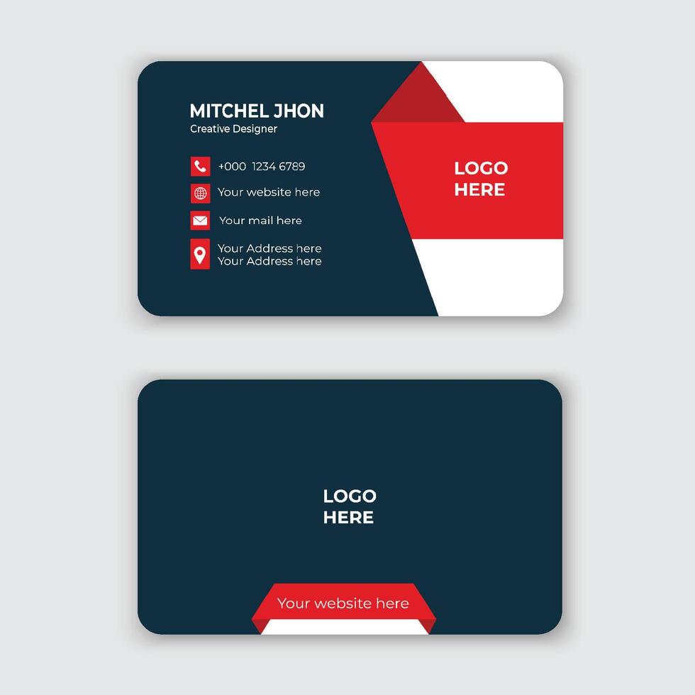 Modern Business Card Template. vector