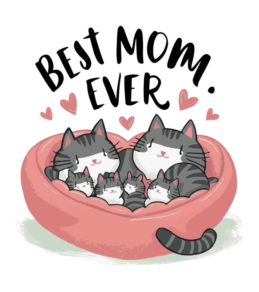 best mom ever vector