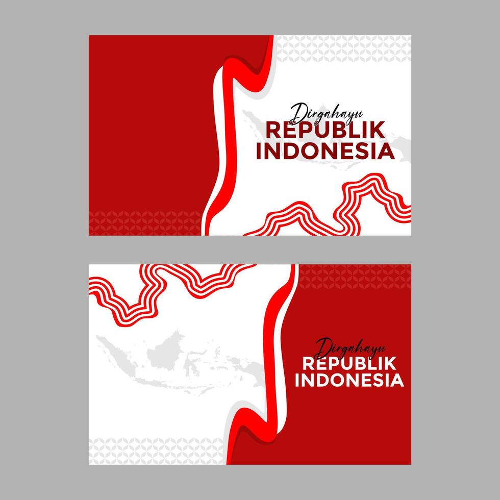 background template with the theme of Indonesia Independence Day vector