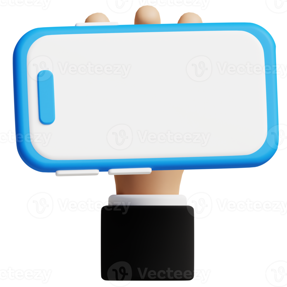 holding phones 3d business icon png
