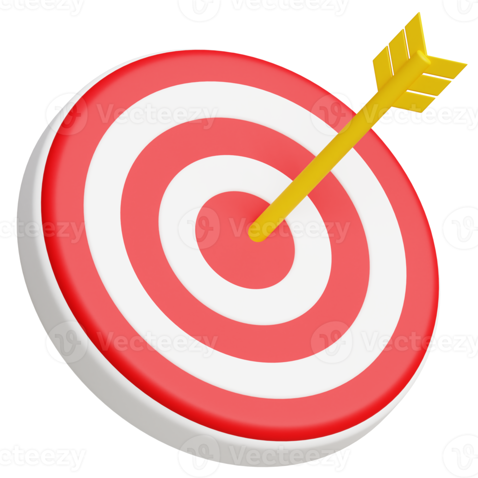 Target Board 3d business icon png