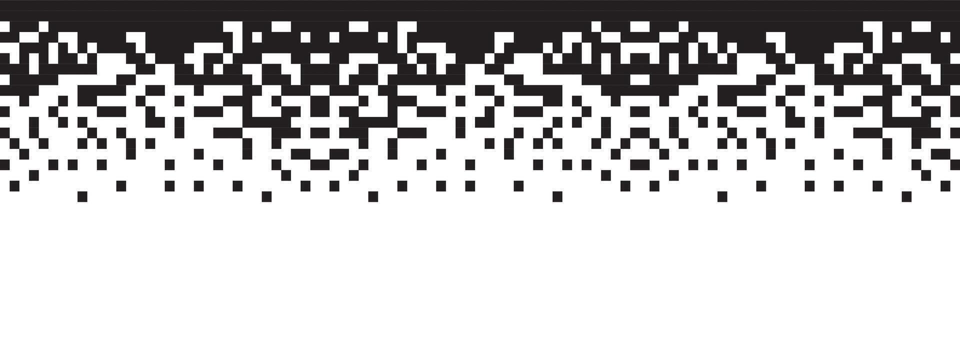 Dissolve pixel disperse blocks. Dust fragment, broken dots texture. Fractured disperse. Mosaic filled square dotted abstract pattern vector