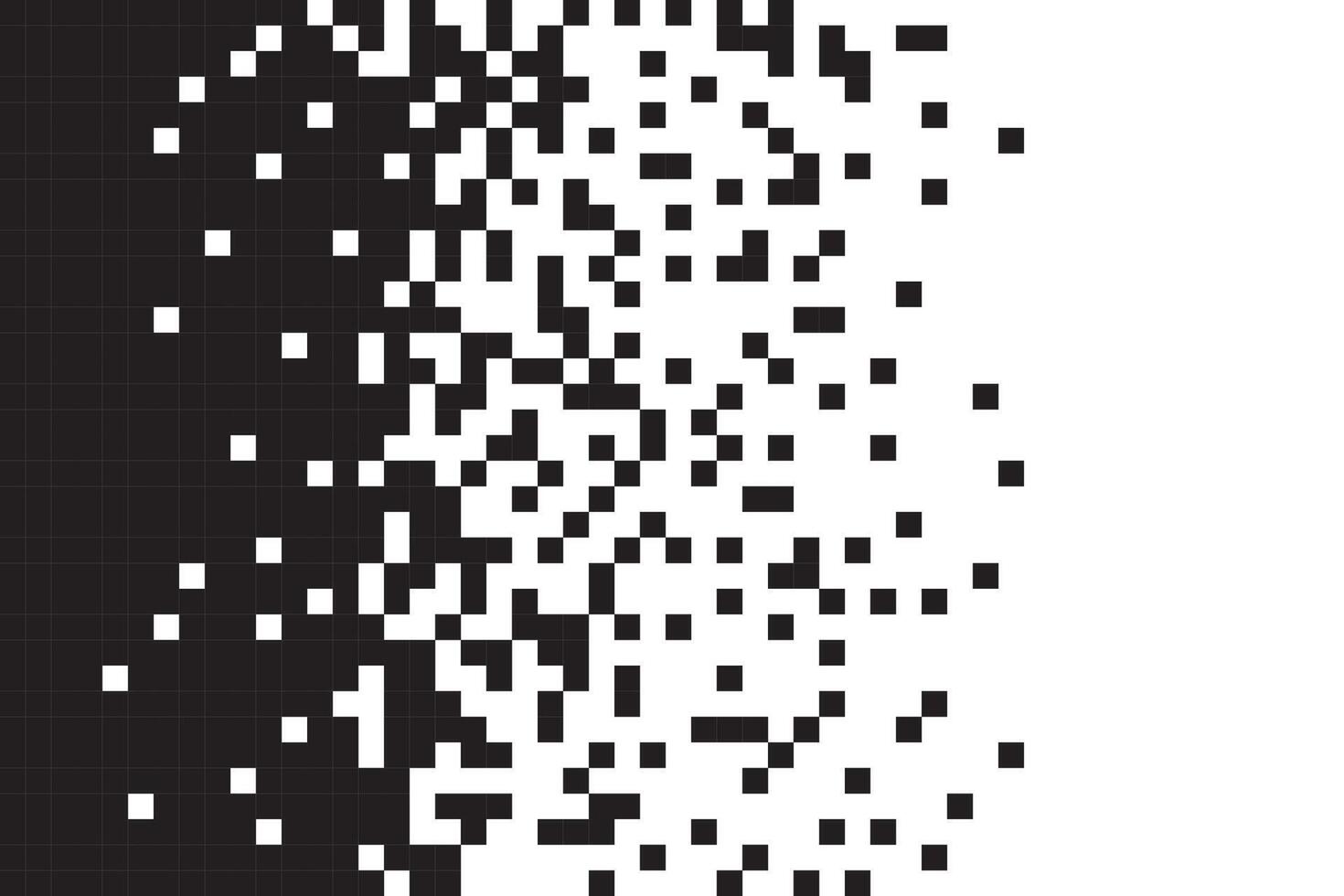 Dissolve pixel disperse blocks. Dust fragment, broken dots texture. Fractured disperse. Mosaic filled square dotted abstract pattern vector