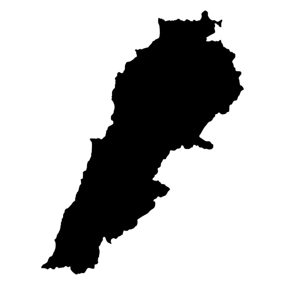 Lebanon Silhouette of a Australia Country land Map vector