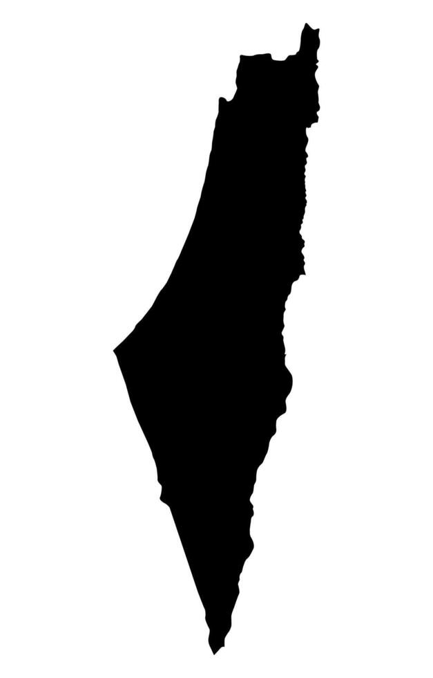 Palestine Silhouette of a Australia Country land Map vector
