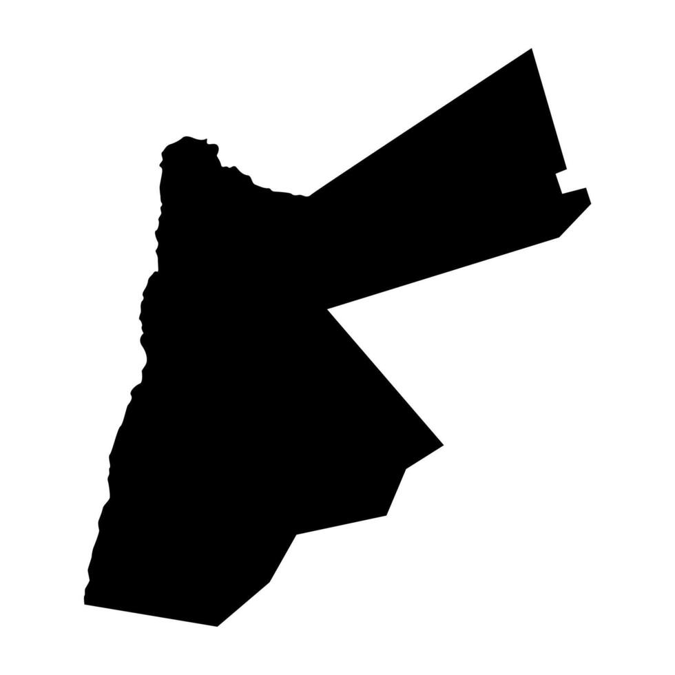 Jordan Silhouette of a Australia Country land Map vector
