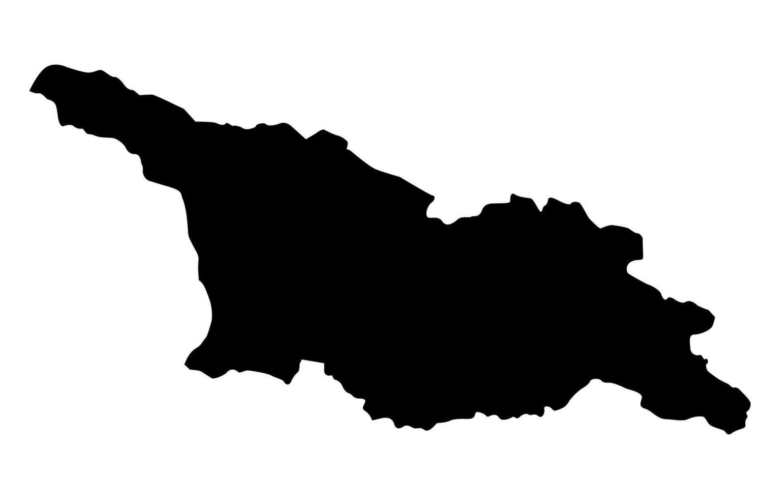 Georgia Silhouette of a Australia Country land Map vector
