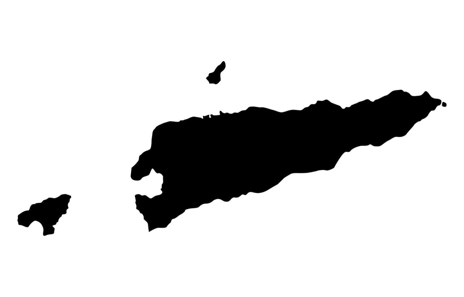 EastTimor Silhouette of a Australia Country land Map vector
