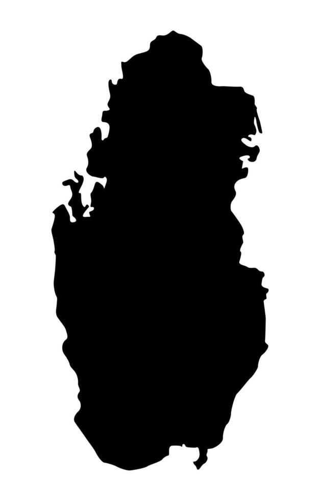 Qatar Silhouette of a Australia Country land Map vector