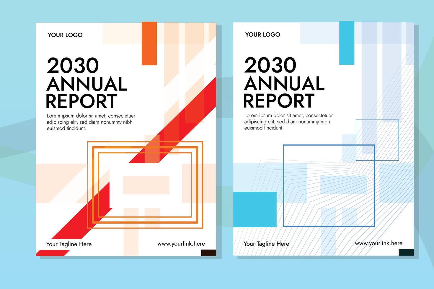 Annual Report for business vector