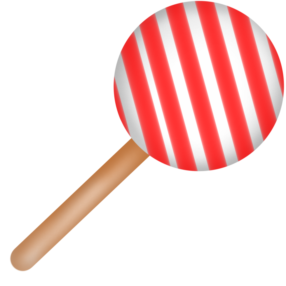 Red and white circle lollipop png