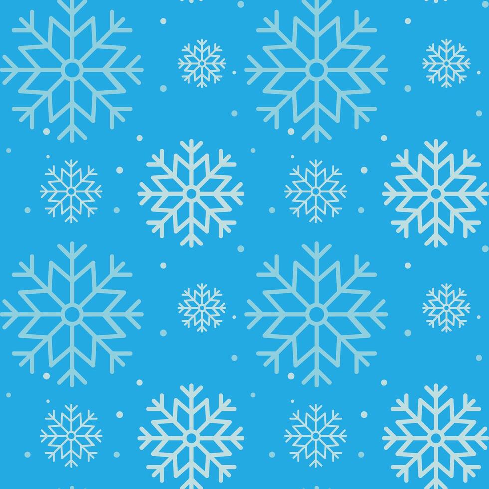 Snowflake pattern seamless. Christmas decoration Illustration printable for wrapping paper, backdrop, wallpaper vector
