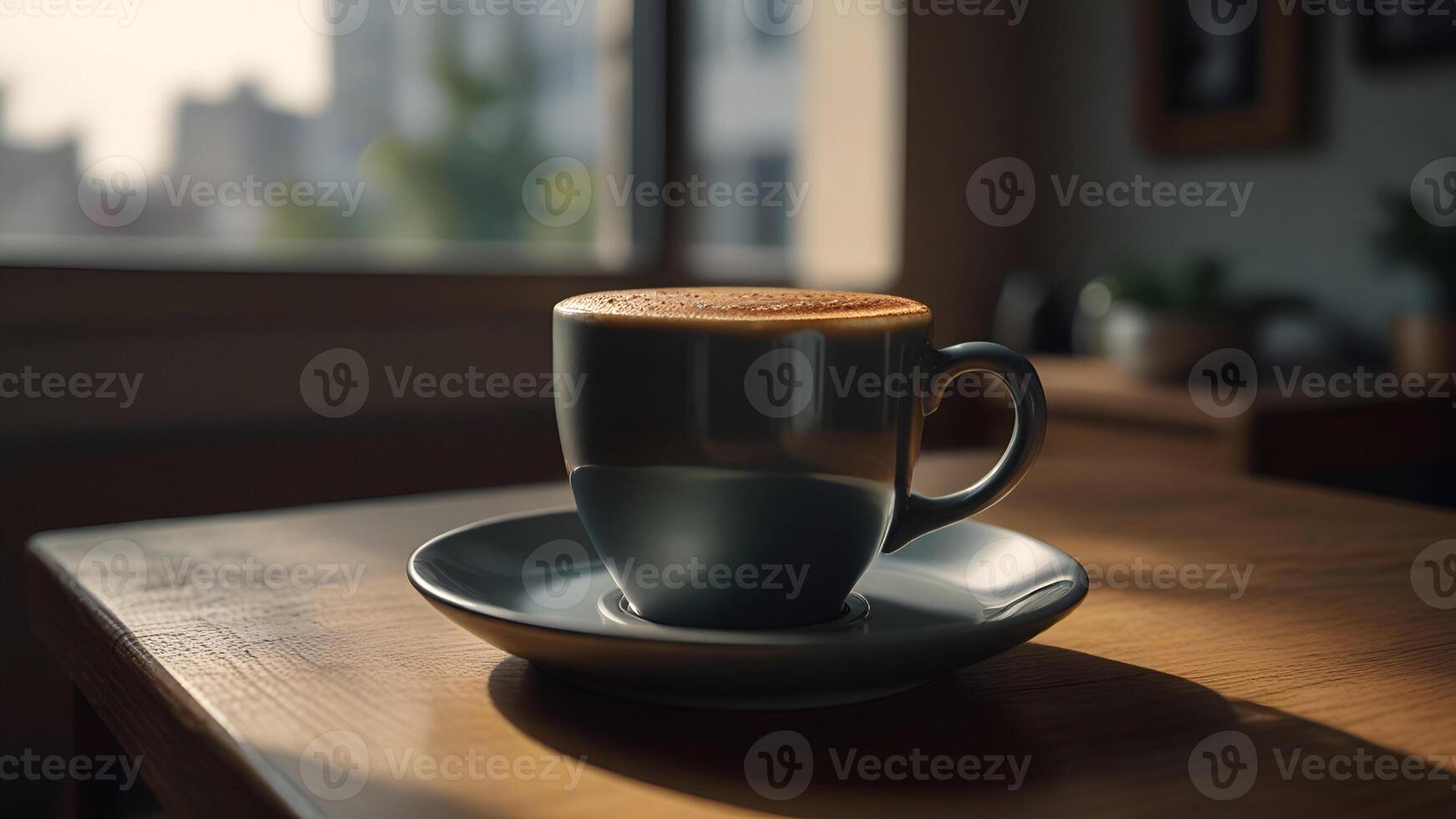 Cup of coffee on the table 3. photo