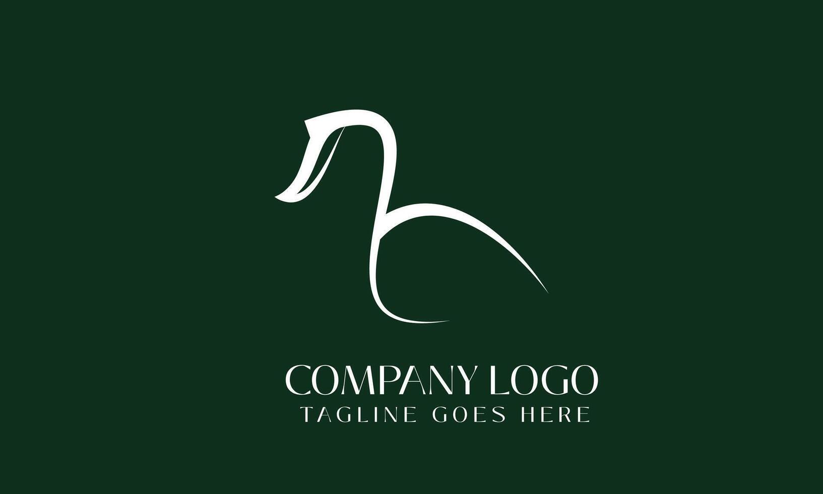 playful and modern duck logo design vector