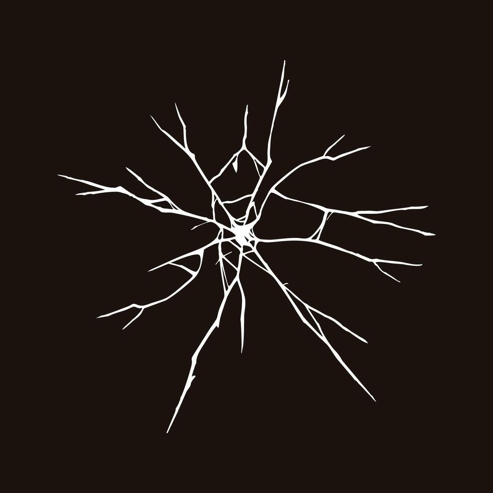 abstract isolated cracked object illustration vector