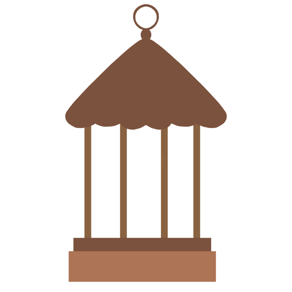 a bird cage with a roof on it png