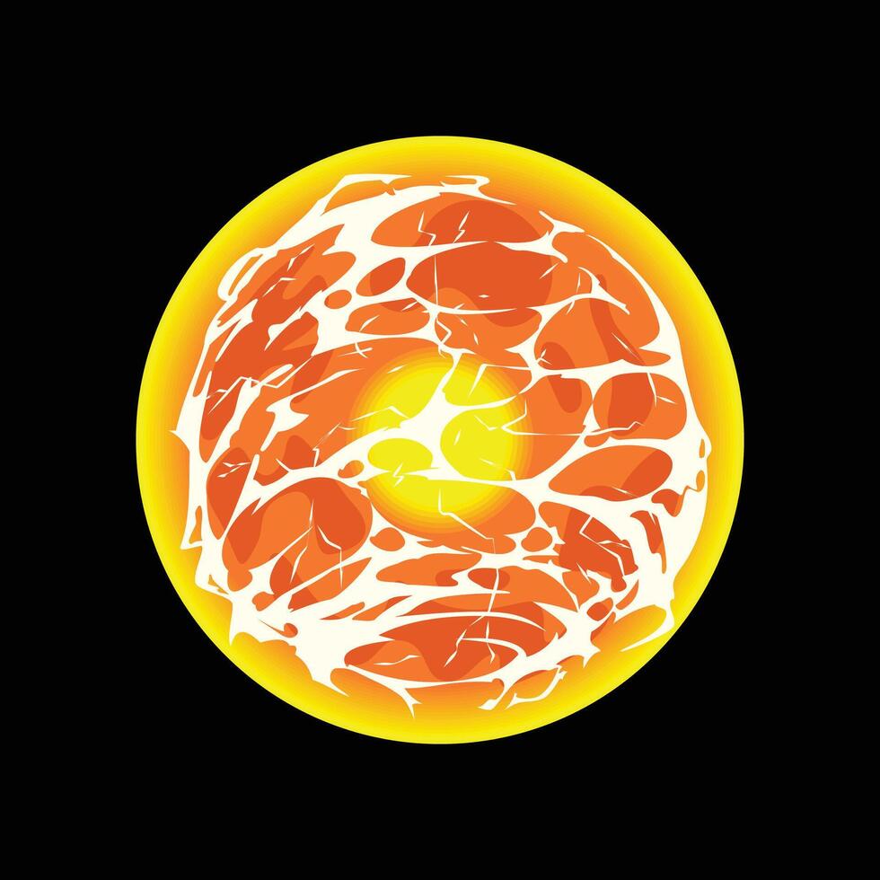 cartoon anime sphere magic skill vector