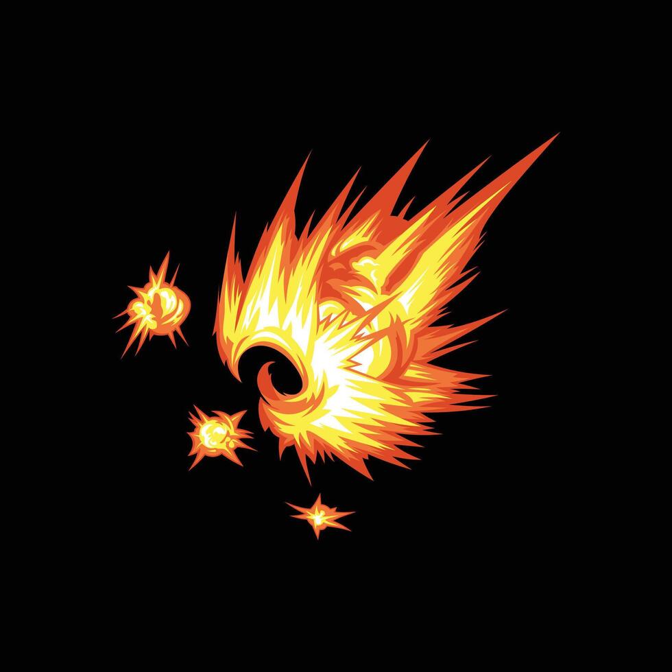multi strike fire flame attack vector