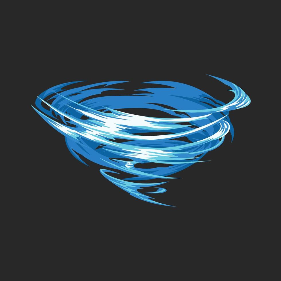 twister whirlpool cartoon anime illustration vector