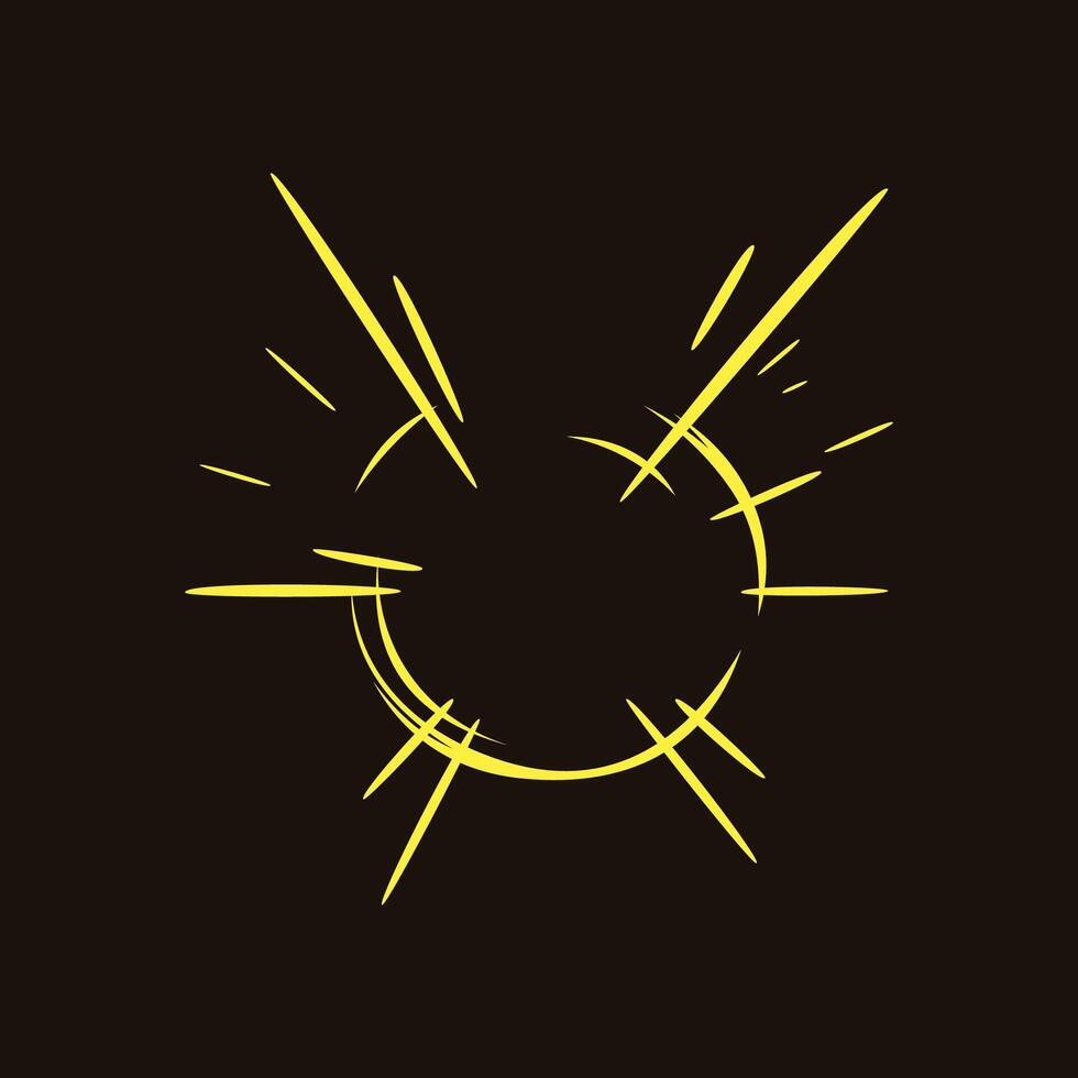 cartoon blitz shock comic effect vector