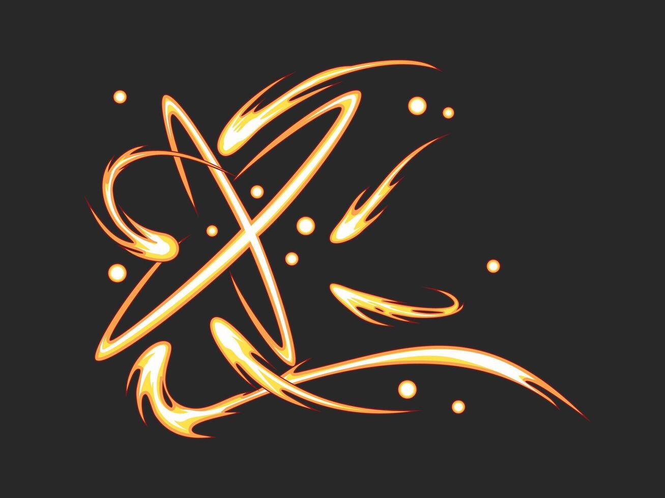 action fire magic skill effect vector