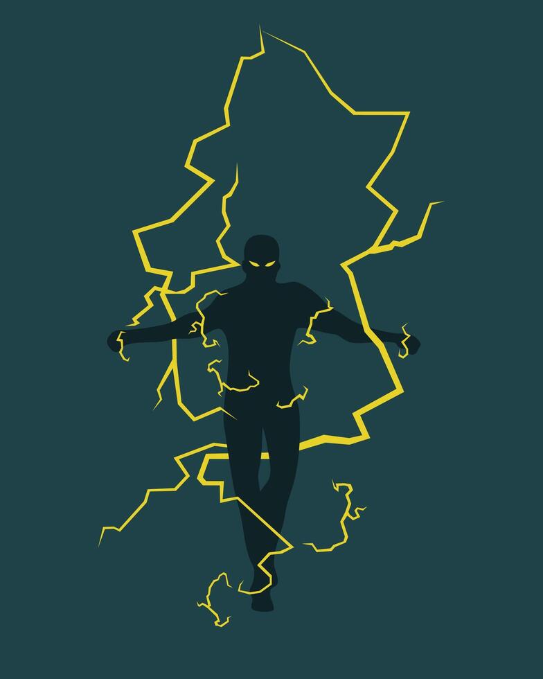lighting flat cartoon anime effect vector