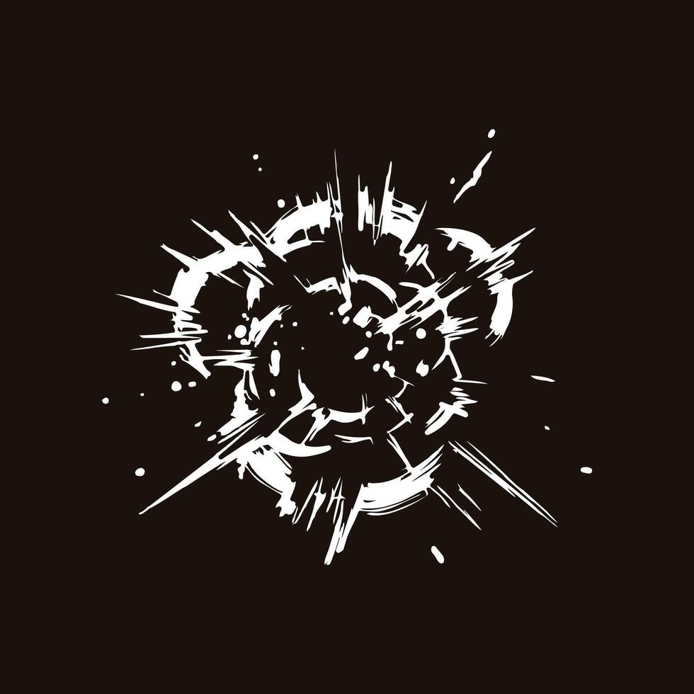 comic cartoon blast explosion effect vector