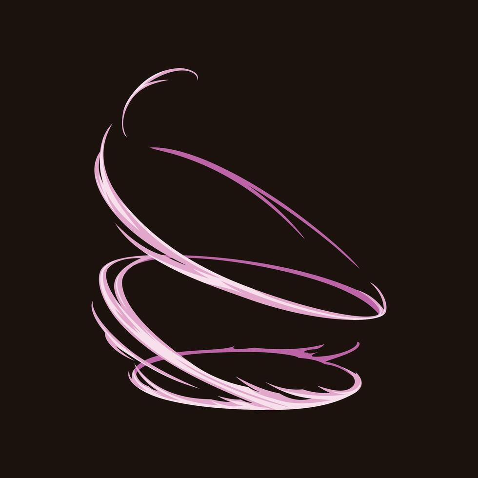 pink energy anime cartoon effect vector