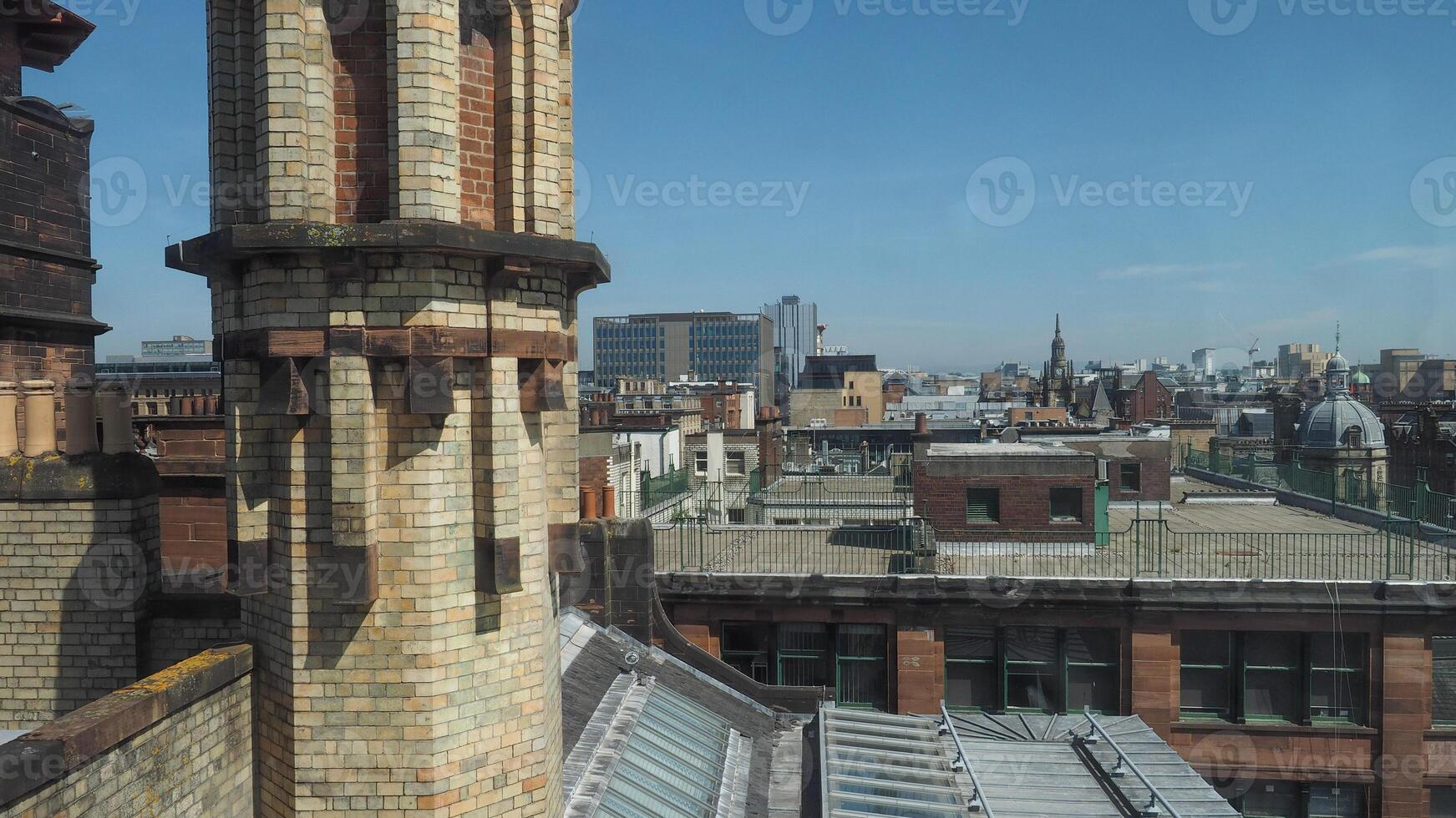 Aerial view of Glasgow photo