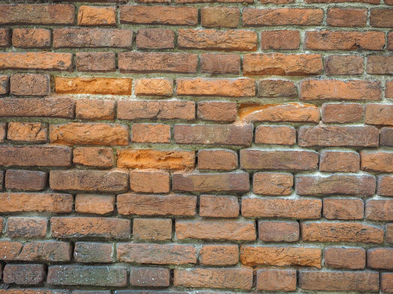 industrial style red brick wall background photo