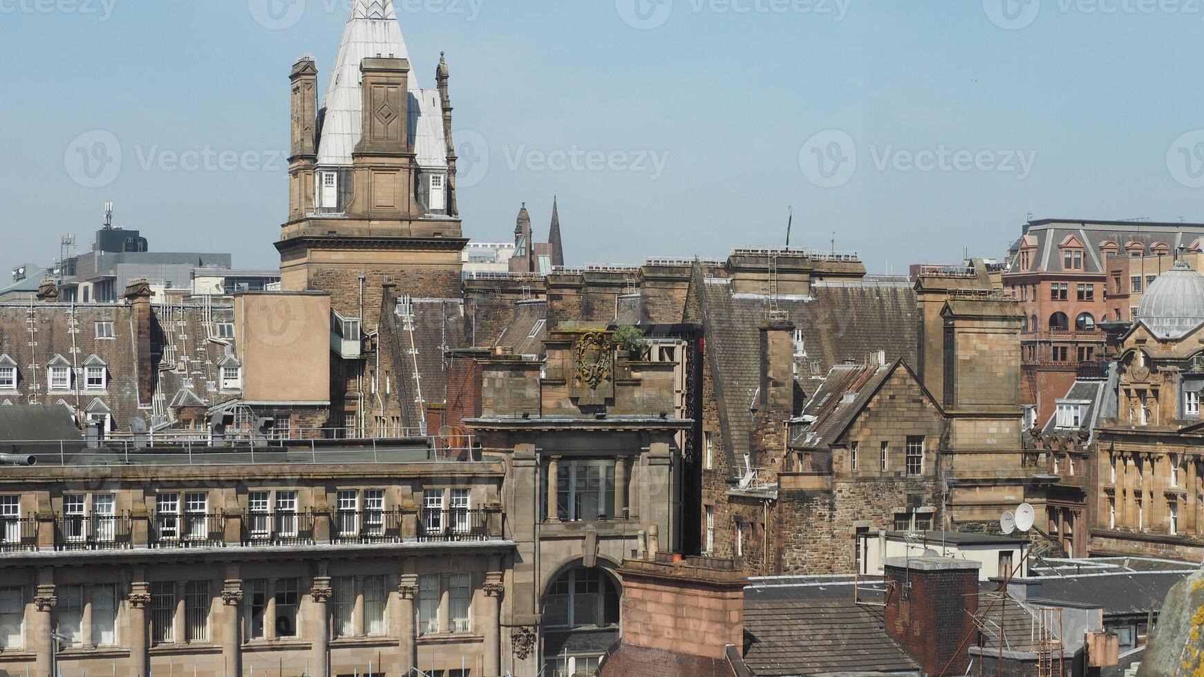 Aerial view of Glasgow photo