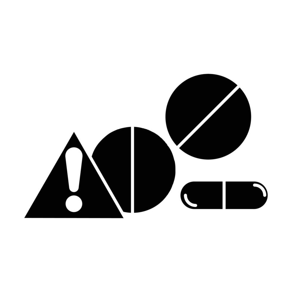 Dangerous drugs icon on white background vector