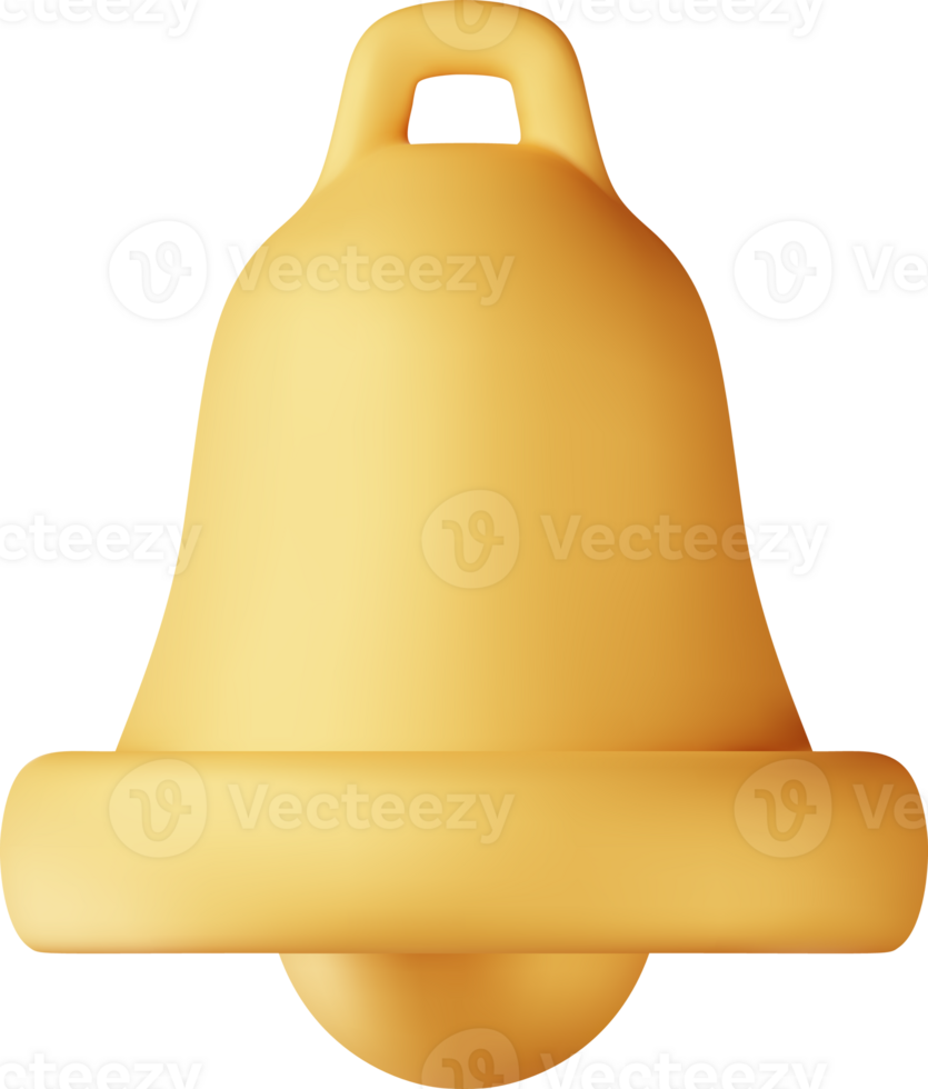 3D Notification bell icon png