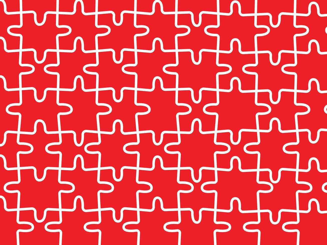 red puzzle background vector