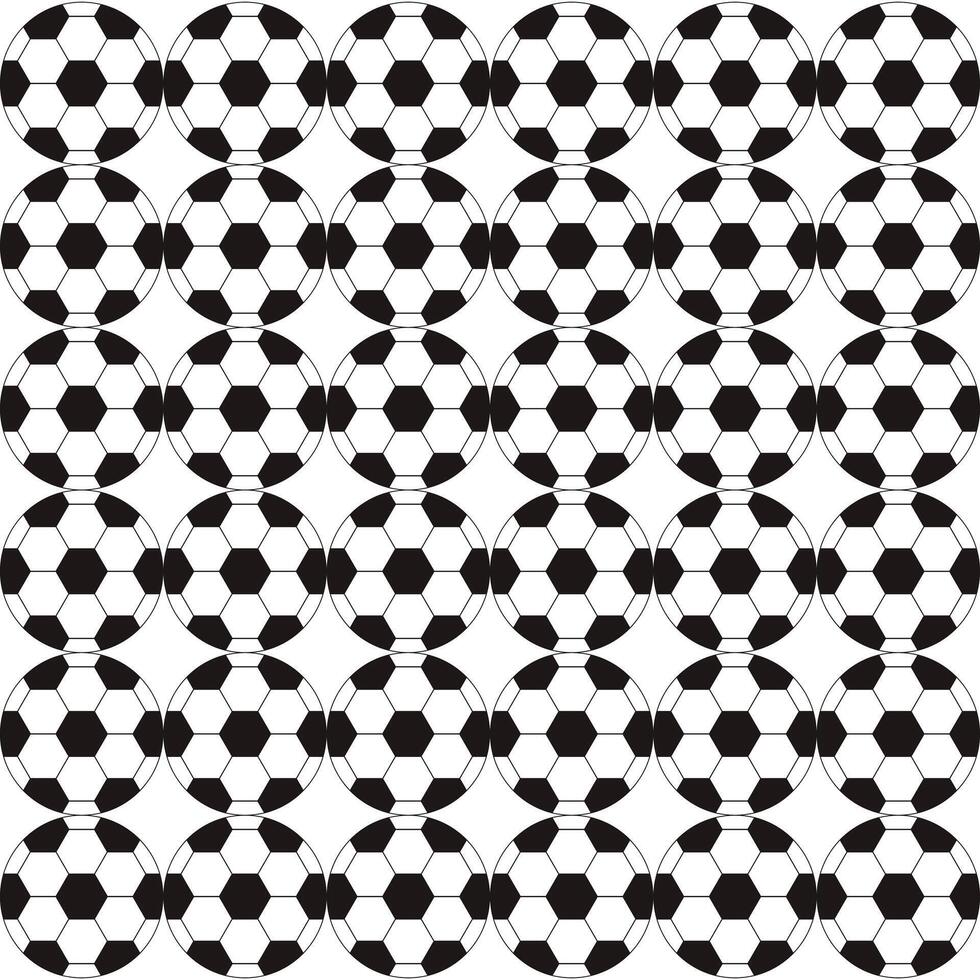 Soccer Ball Seamless Pattern Background vector