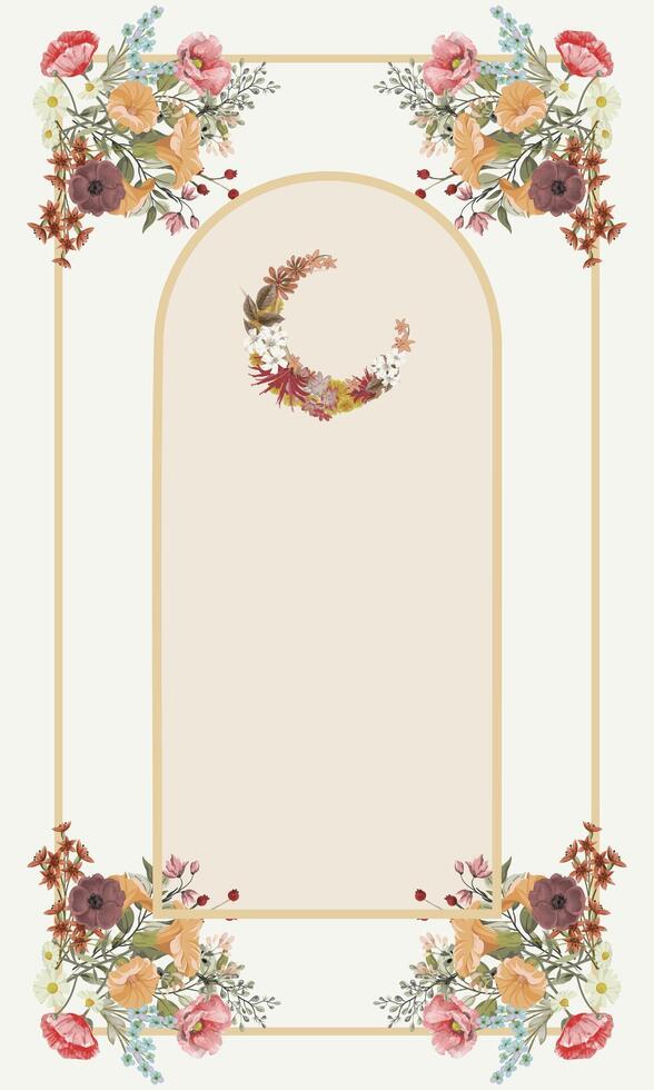 abstract watercolor flower bouquet prayer mat vector