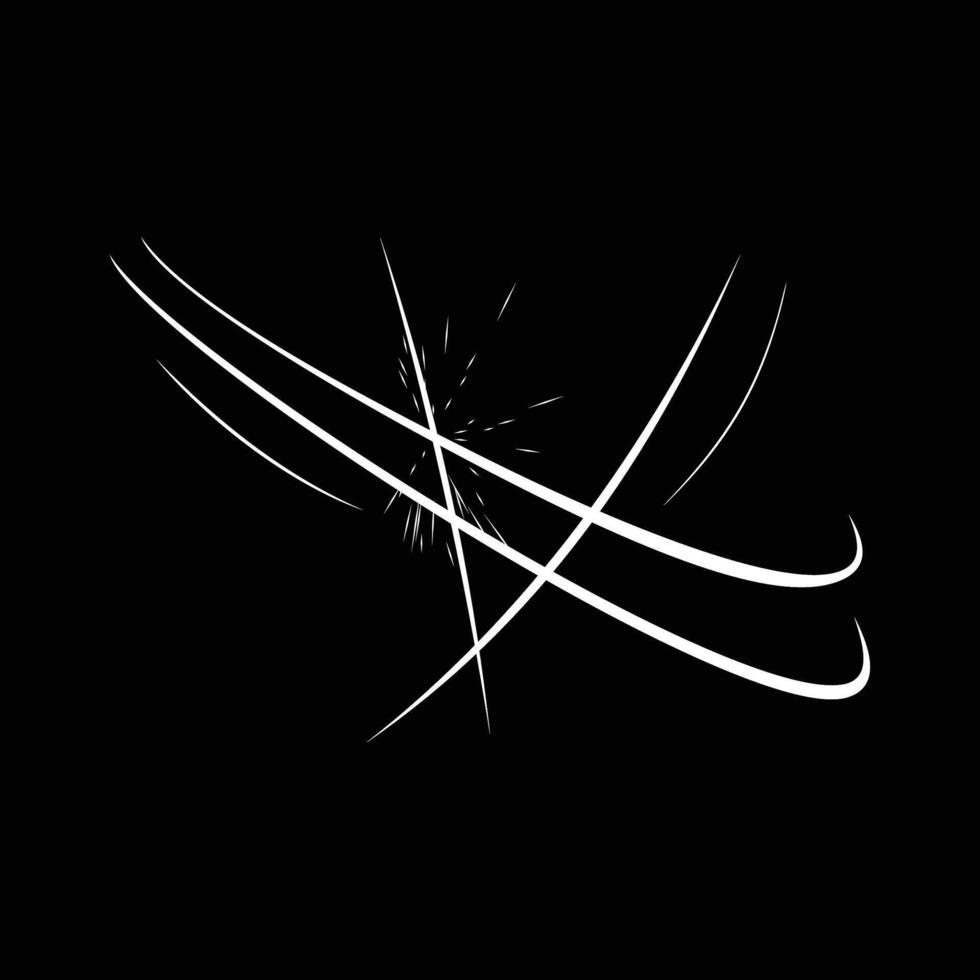 sword clash comic cartoon effect vector