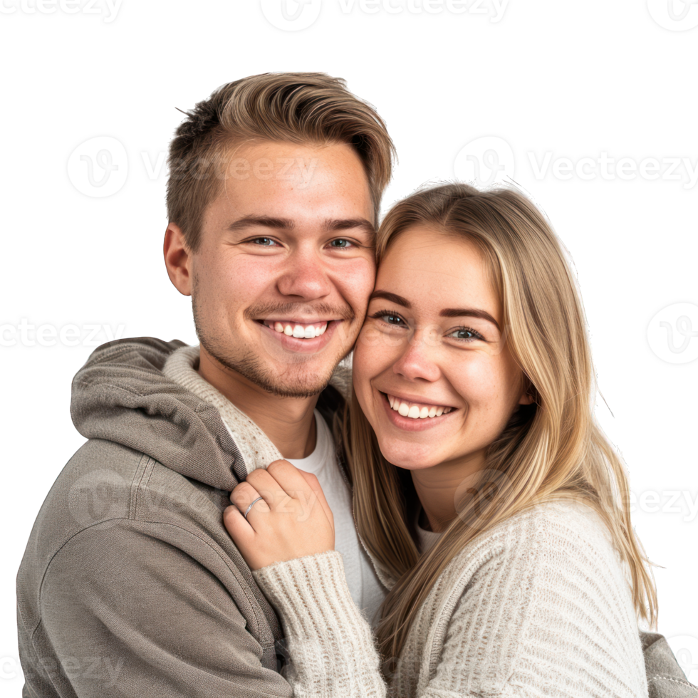 man and woman hugging happily transparent background png