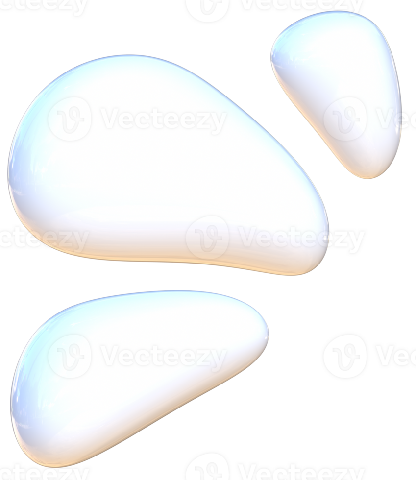 Milk splash 3D cute kawaii stationery sticker png