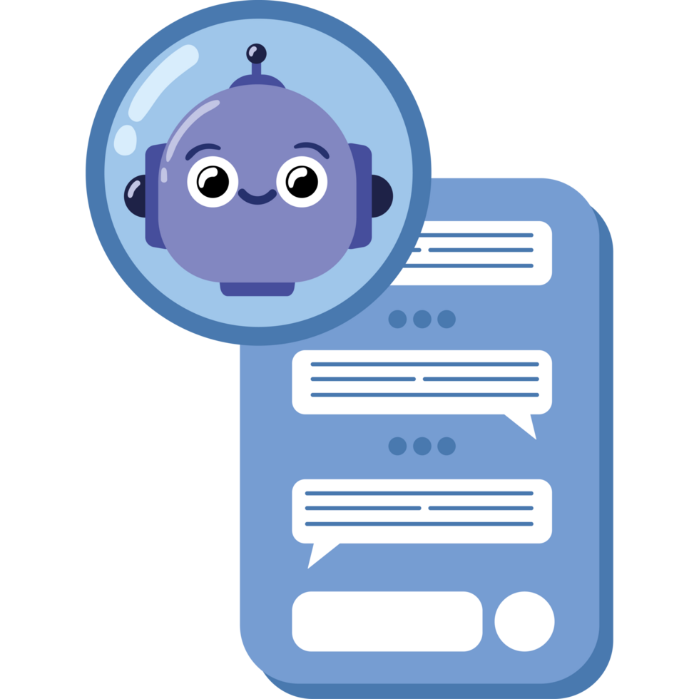 chatbot phone application png