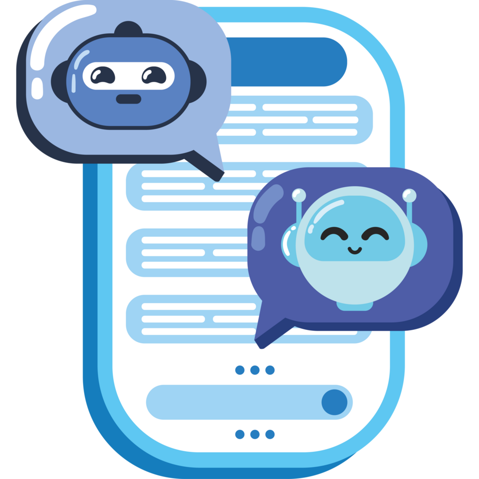 chatbot automatic message png