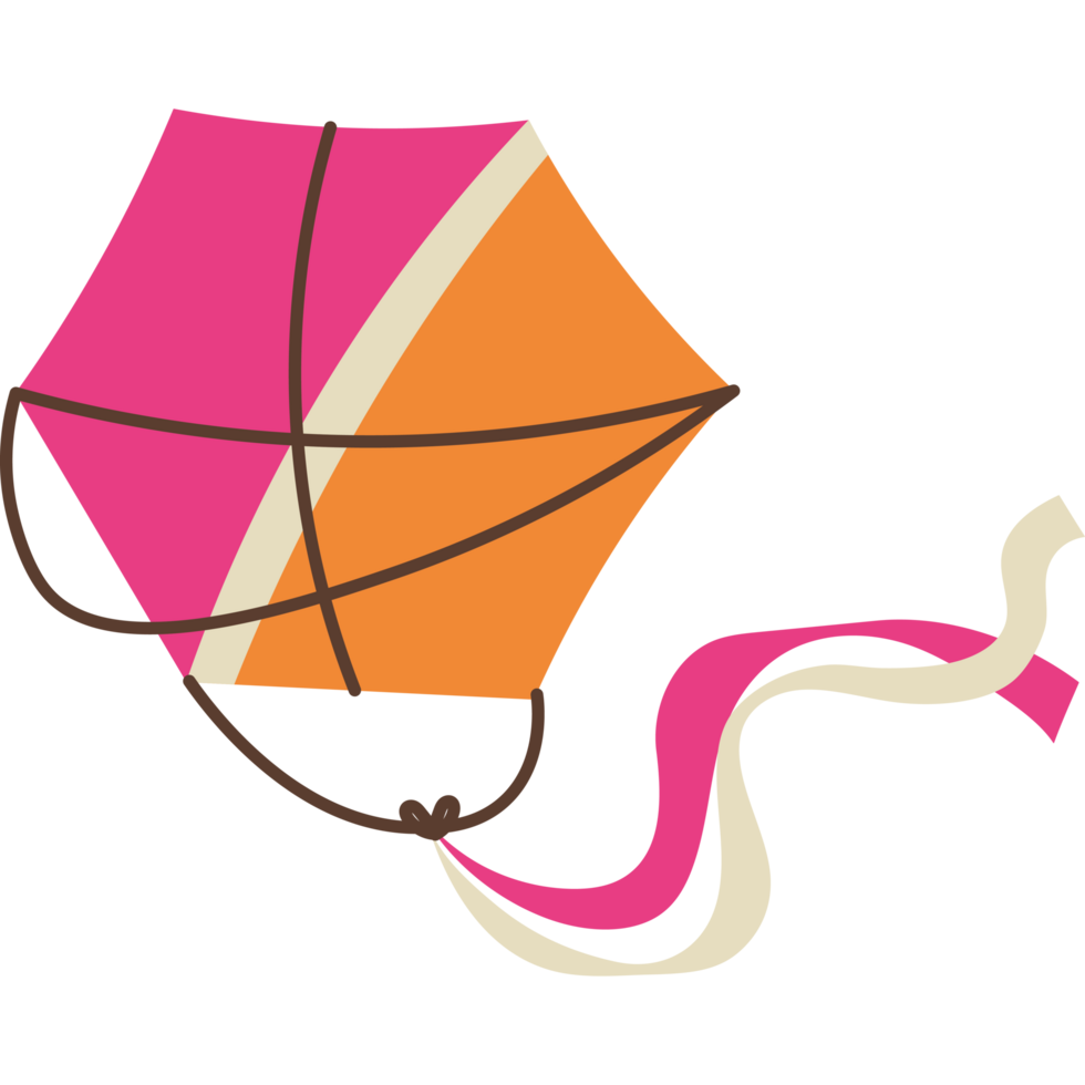 kite flying hexagon shape png