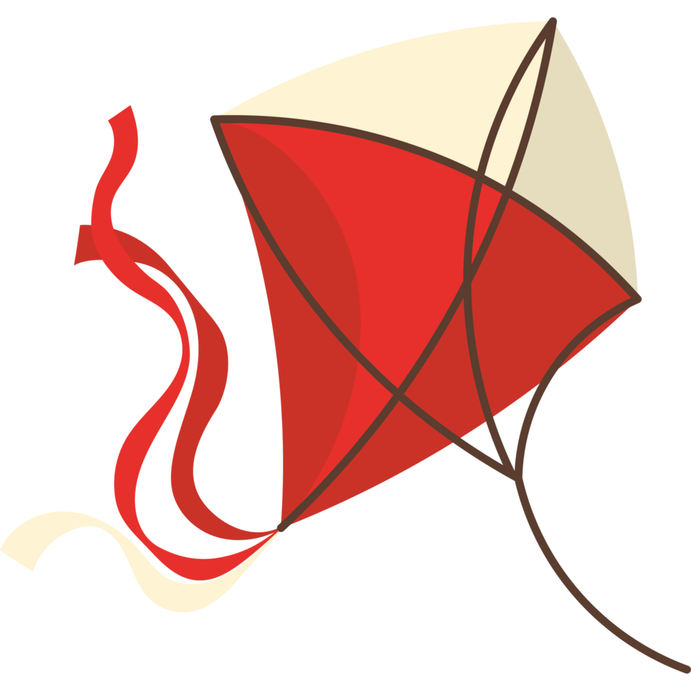kite fly on blank background png