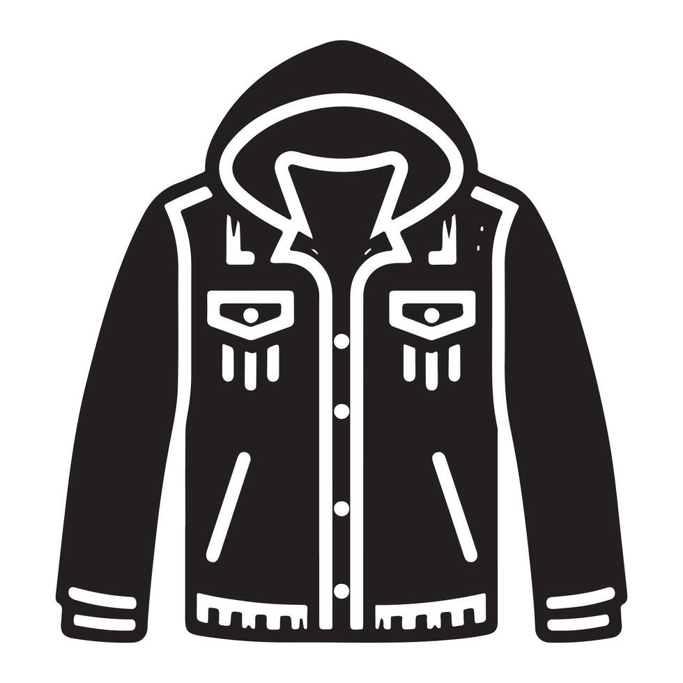 A good design icon of the hoodie, modern design style vector